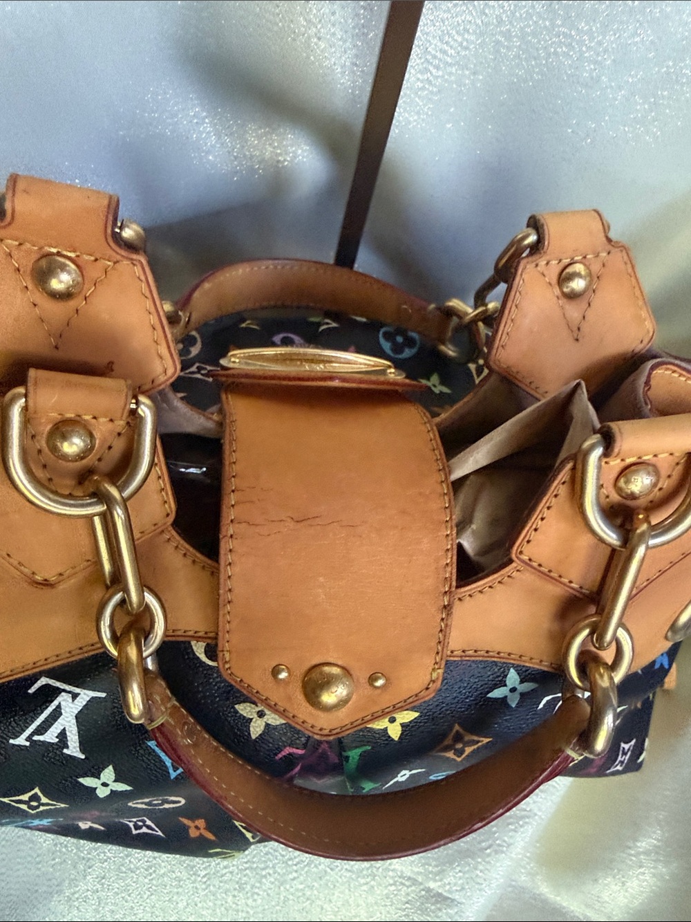 Louis Vuitton Black Multicolor Murakami Ursula Monogram Canvas Tote - Picture 13 of 13